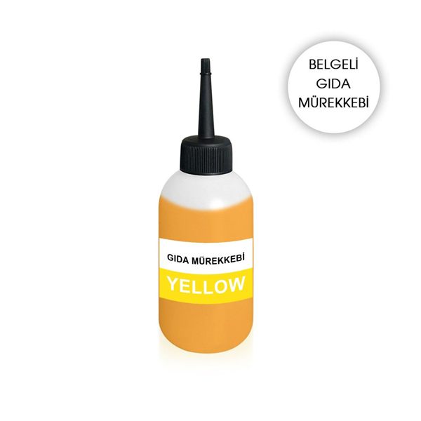 CANON  HP UYUMLU 100 ml. SARI GIDA Mürekkebi